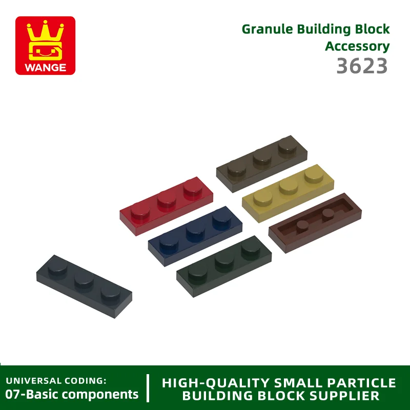 20 Pcs/lot 3623 1x3 Basic Building Block Moc Color Building Accessories Compatible with Brick DIY Children's Toy Assembly Gift