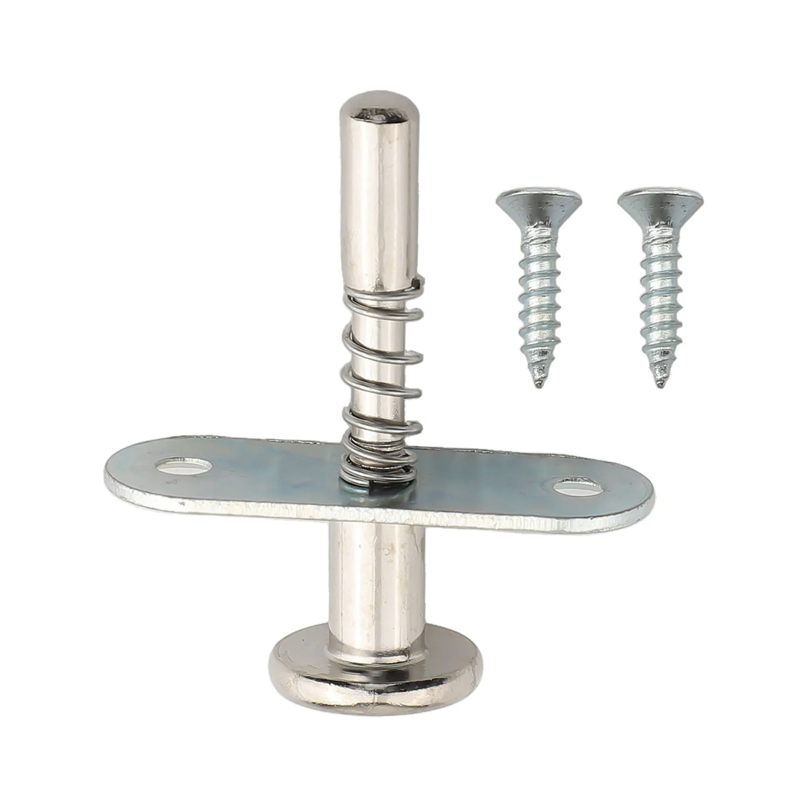 Adequate Strength Steel Plunger Latch with Springs Measuring at 6 5x45mm for Use on Storage or Cabinetry Solutions