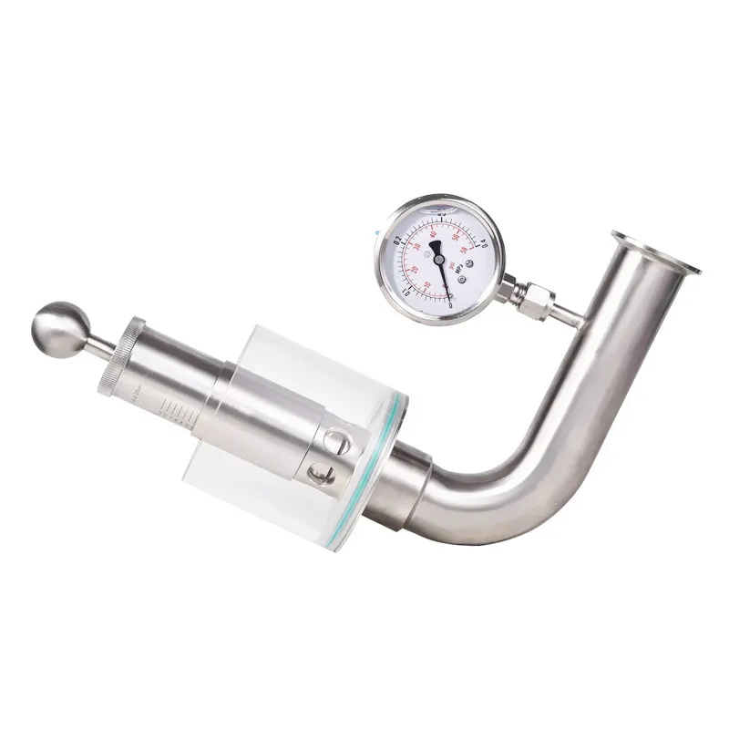 Imagem -04 - Válvula de Escape Automática de Segurança Tri-clamp Air Release Valve 0.22.2 Bar para Destilação de Cerveja Caseira f 32 mm Od50.5 mm