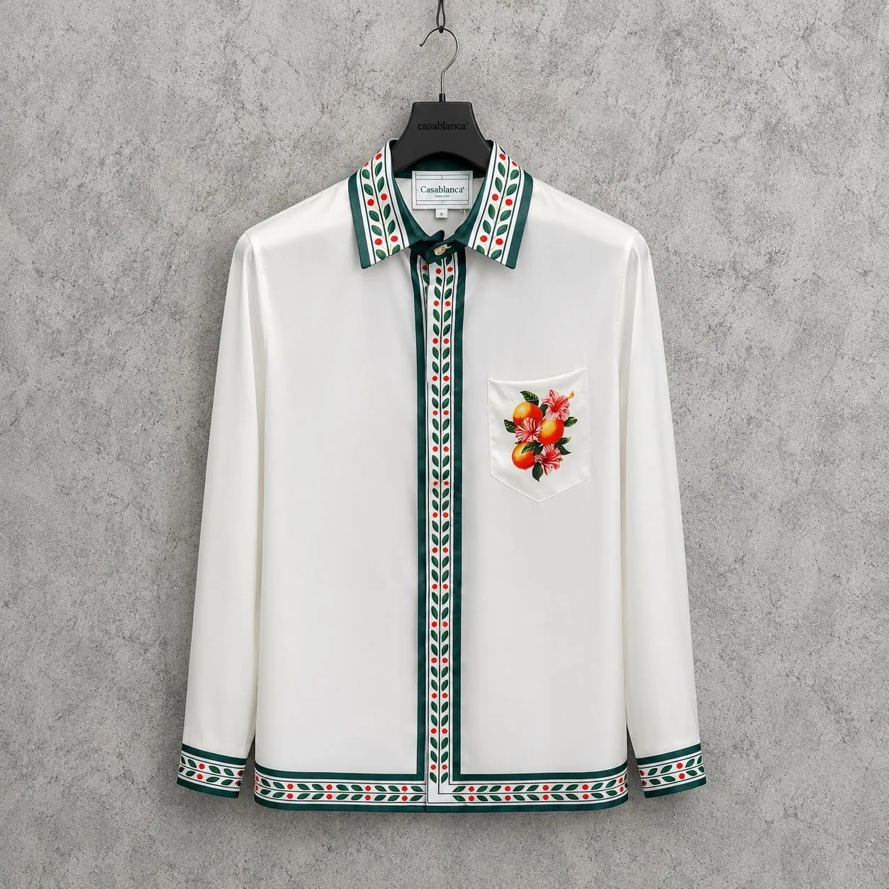 Orange Floral Silk Long Sleeve Shirt Unisex Casual Style Skiing Cool Feeling Polyester Fabric Printed Design Youth Summer Shirt