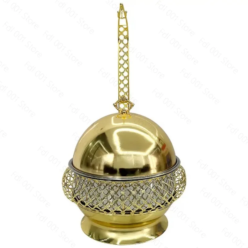 Stainless steel hanging stove light luxury European wrought iron food heating container novel white buffet stove