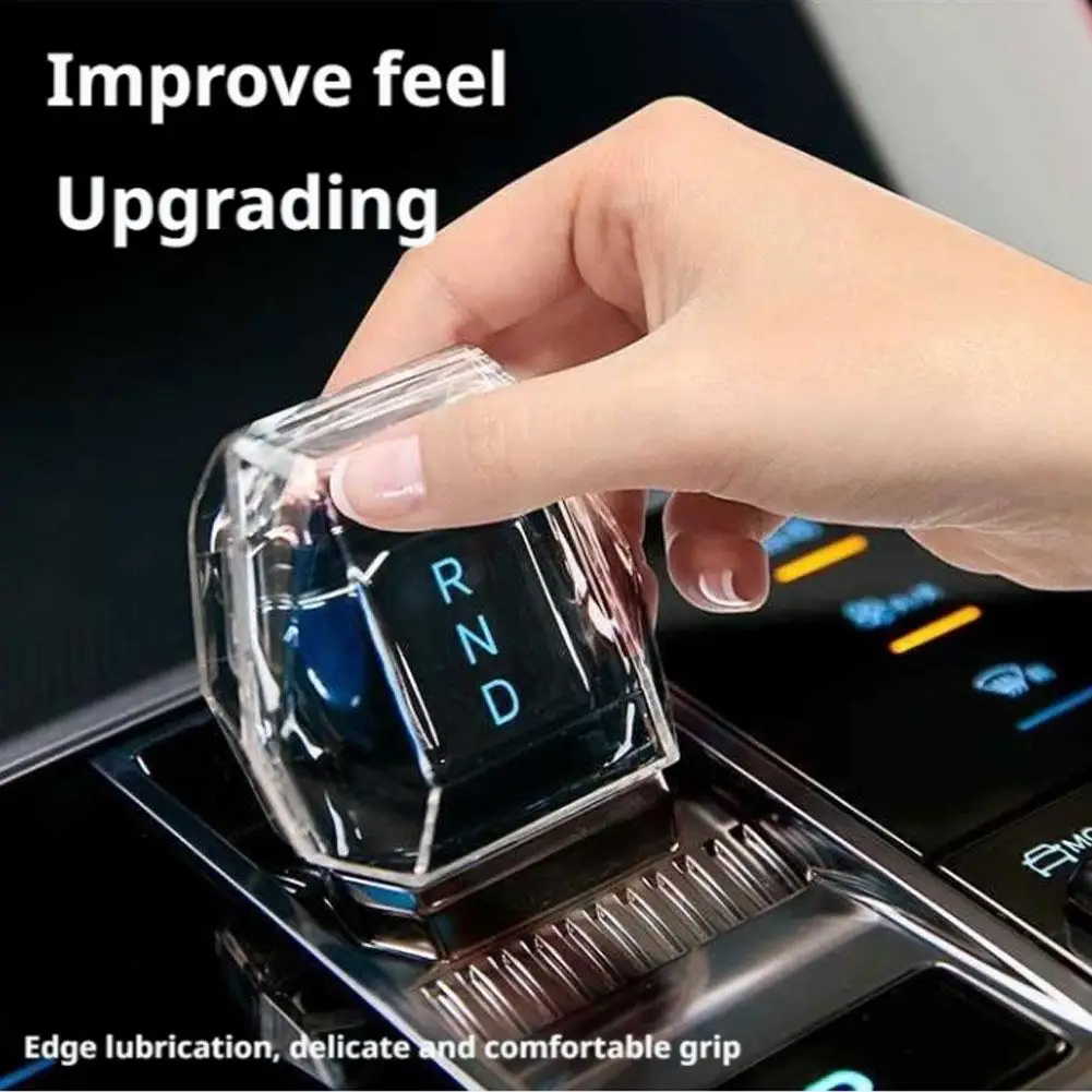 ل BYD سونغ زائد/ختم U DM-i/EV 2023-2025 ترس السيارة واقية رافعة كريستال التحكم مقبض غطاء التحول المركزي والعتاد Z7I2