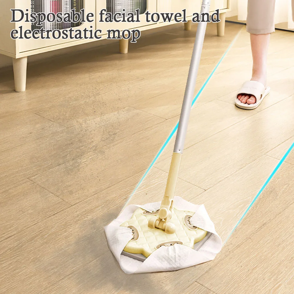 Multi-section Rod Small Mop Telescopic Electrostatic Dust Cleaning Mop Desktop Cleaning Tool