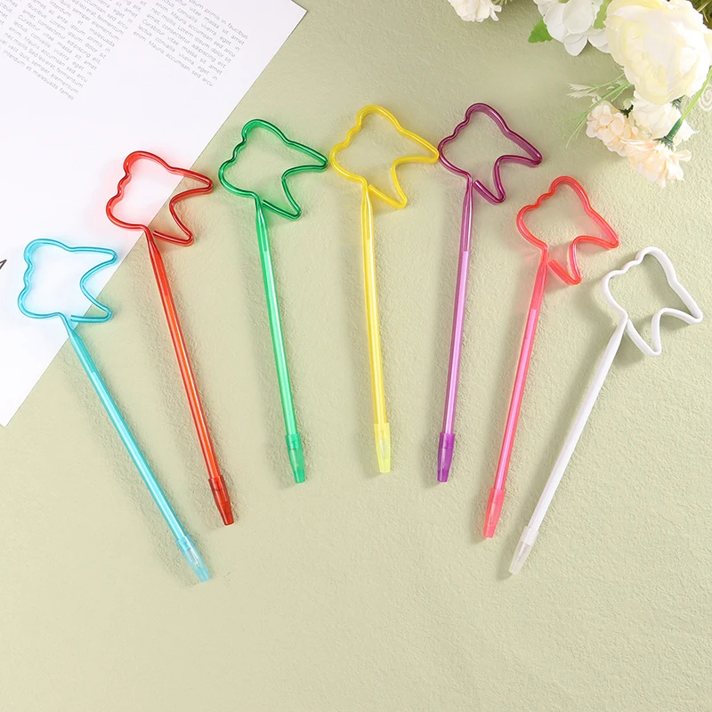 5pcs/lot Cute Roller Ball Pen Dental Creative Tooth Shape Ballpoint Pen Refill Pens Dentistry Dentist Clinic Medical lab kids