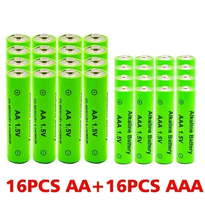 6 6 GO AA AAA Rechargeable Alkaline Batteries 1.5V 3800mAh and 3000mAh for Torch Electronic Devices MP3 Battery