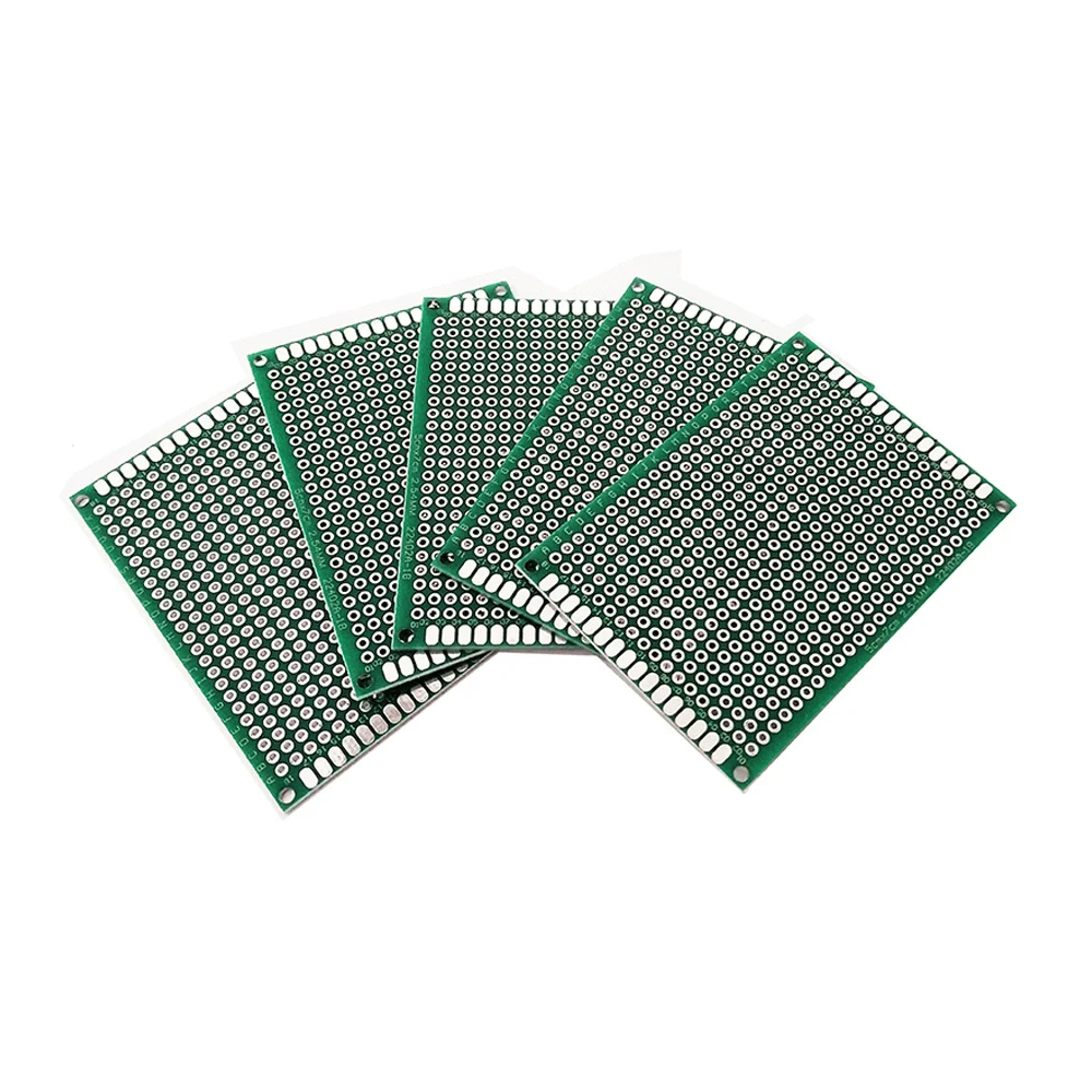 

5 шт. универсальный 5x7 FR-4 двухсторонний макет из стекловолокна Stripboard DIY электронный комплект макетной платы для прототипирования цепи PCB