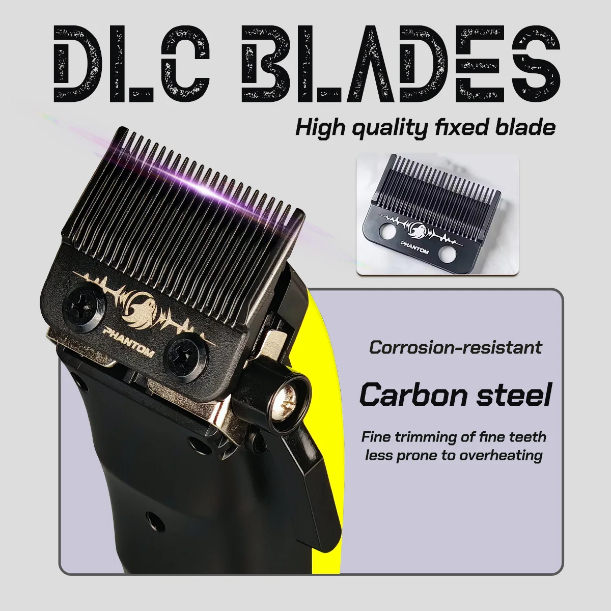 DK Outer Rotor Brushless Motor Professional Men's Fade Clipper Barber Echo Blade Base Charger Blending Hair Trimmer view 3