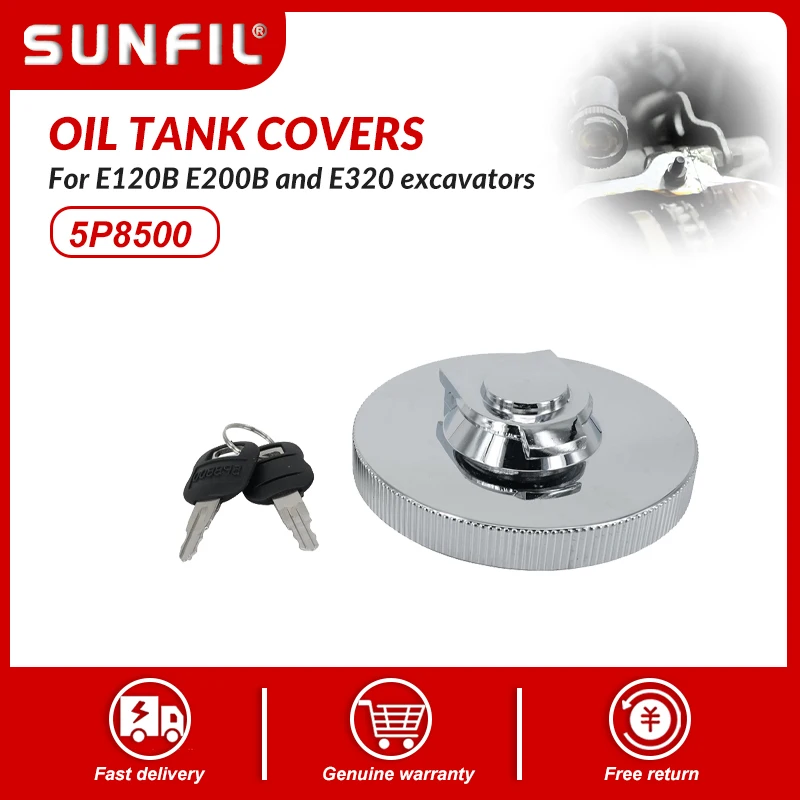 

Oil tank covers 086-1781 096-3100 099-8548 for E120B E200B E320 excavators