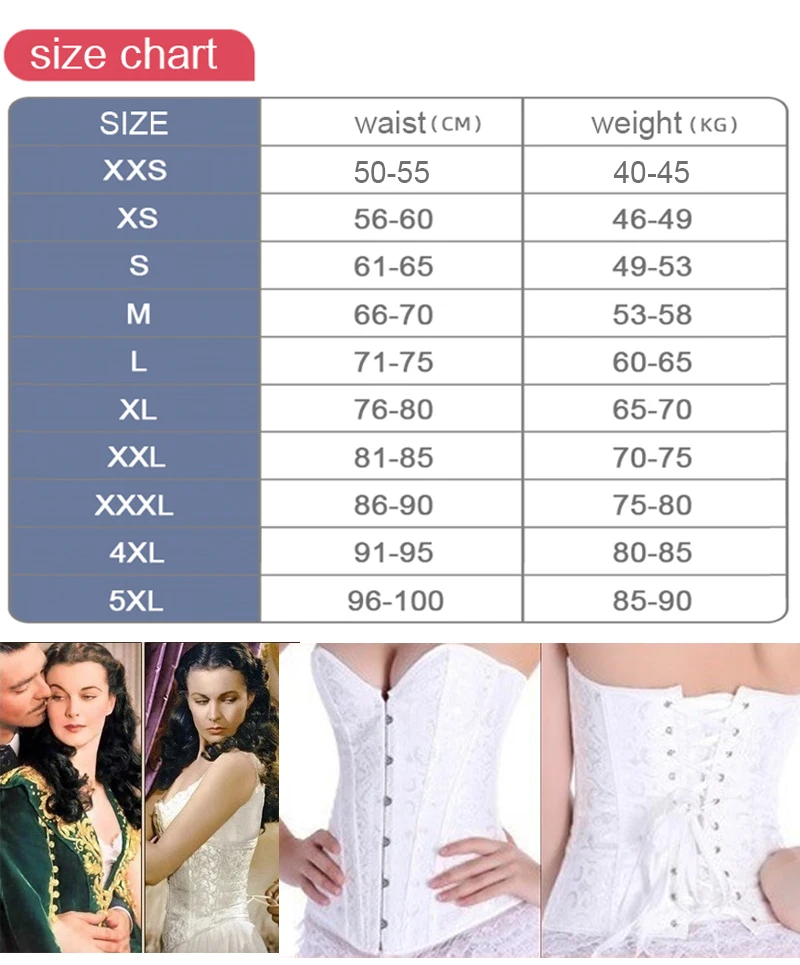 Sexy Corselet emagrecimento cintura cincher para mulheres, cinta underbust espartilho, bustier, gótico cintura treinador, corpo Shaper cintas, vestido, XXS, 6XL