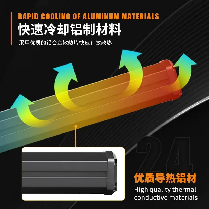 Multi Functional Color Changing Bar Light LED Strobe Warning Light Car Truck 1 Trailer 2 Burst Long Strip Light