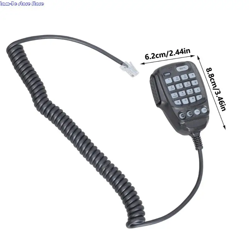 D0UA SSM 85D ميكروفون قوي PU ملفوف ميكروفون كبل الاتصال التثبيت التثبيت البسيط ل FTM-300DR