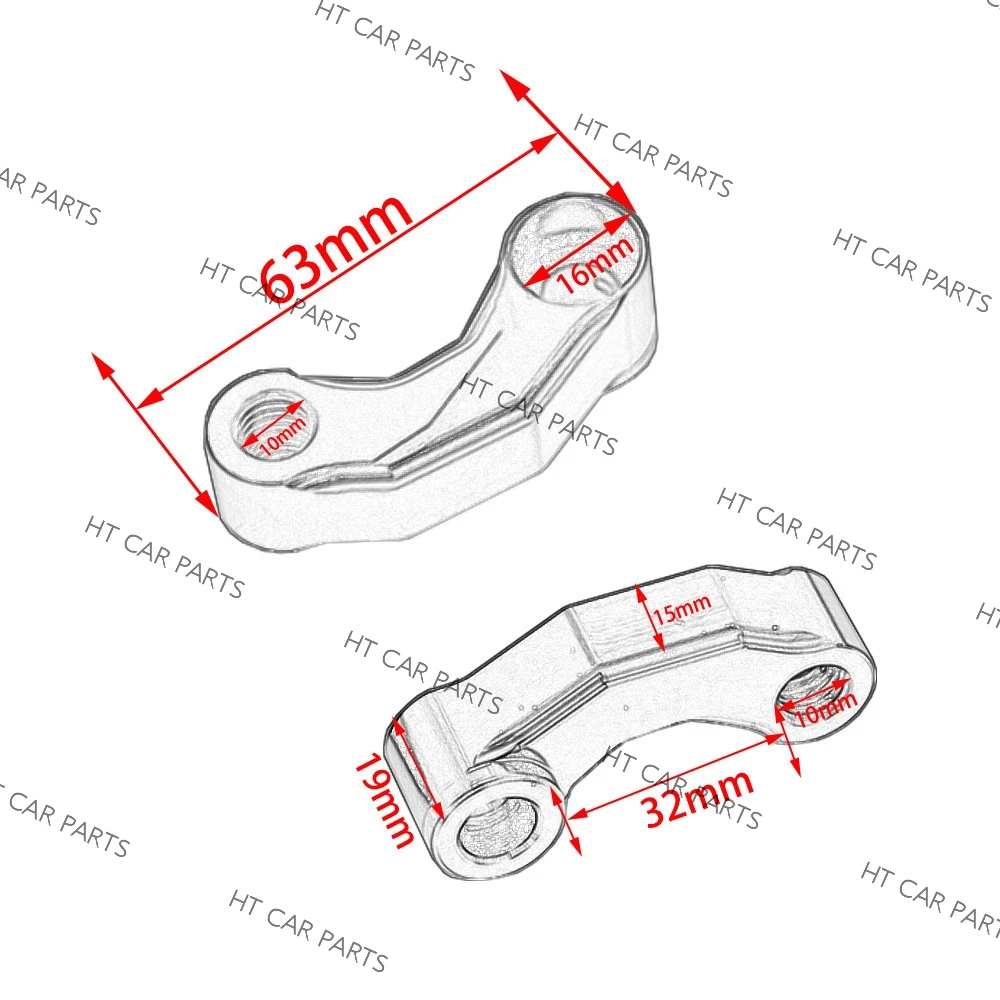 Suitable for BMW R1200GS / ADV LC oil bird water bird modified rearview mirror mirror code extension base bracket adjustment