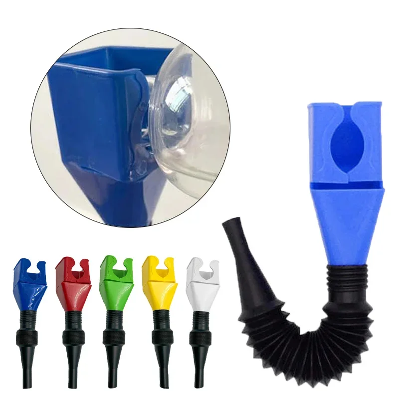 Flexible Car Funnel Gasoline Oil Fuel Filling Tools Anti-splash Plastic Oil Funnel Motorcycle Refueling Tools Auto Accessories