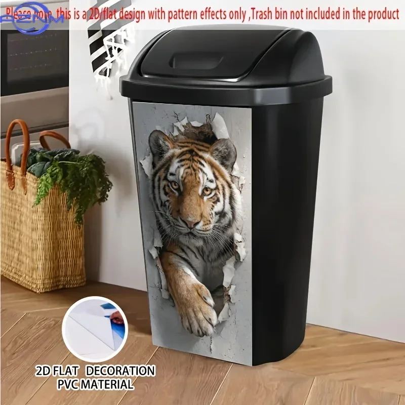 DIY Household Dustbin Transformation 2D Print Decal Stand‑out Graphic Ornament