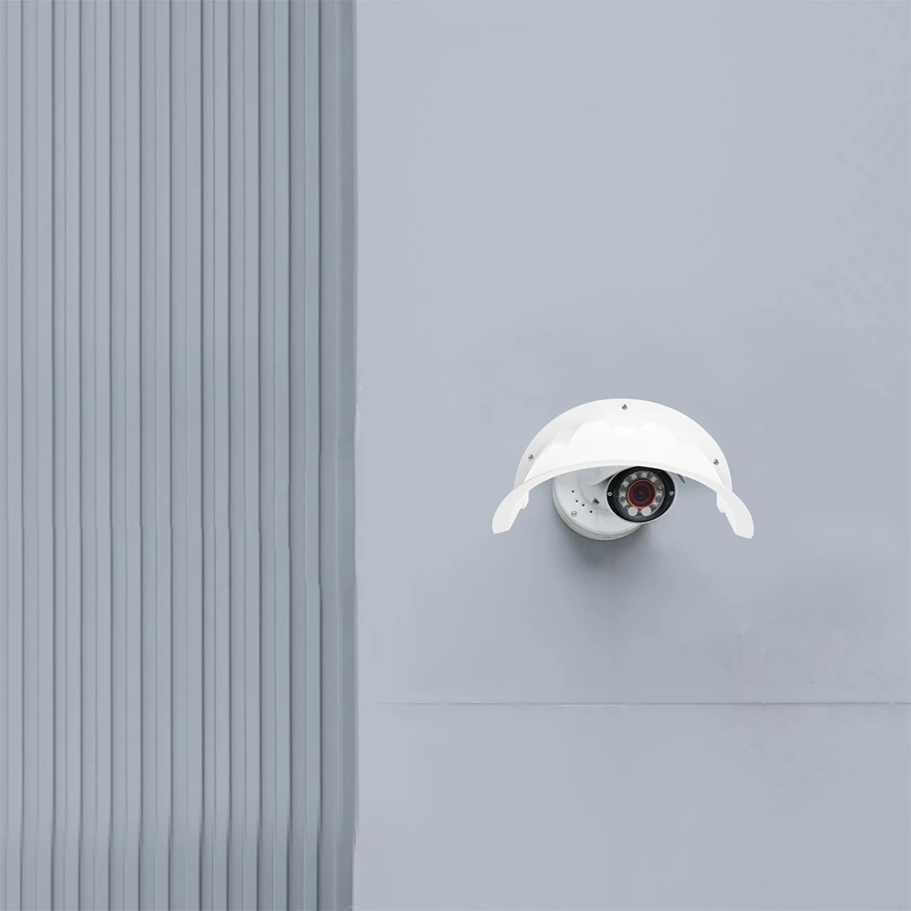 

2Pcs Security Camera Cover Waterproof Sun Rain Shield Durable Plastic Housing Outdoor Protector Surveillance Accessories Camera