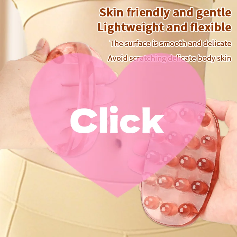 

Ручной массажный ролик Гуа Ша с 18 бусинами из натуральной смолы, талии, шеи, спины, ног, тела, меридиан, соскабливание, спа, антицеллюлит, релаксация