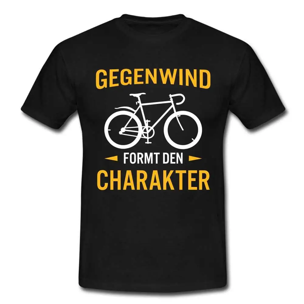 Bicycle Rider Headwind Shapes The Character T Shirt