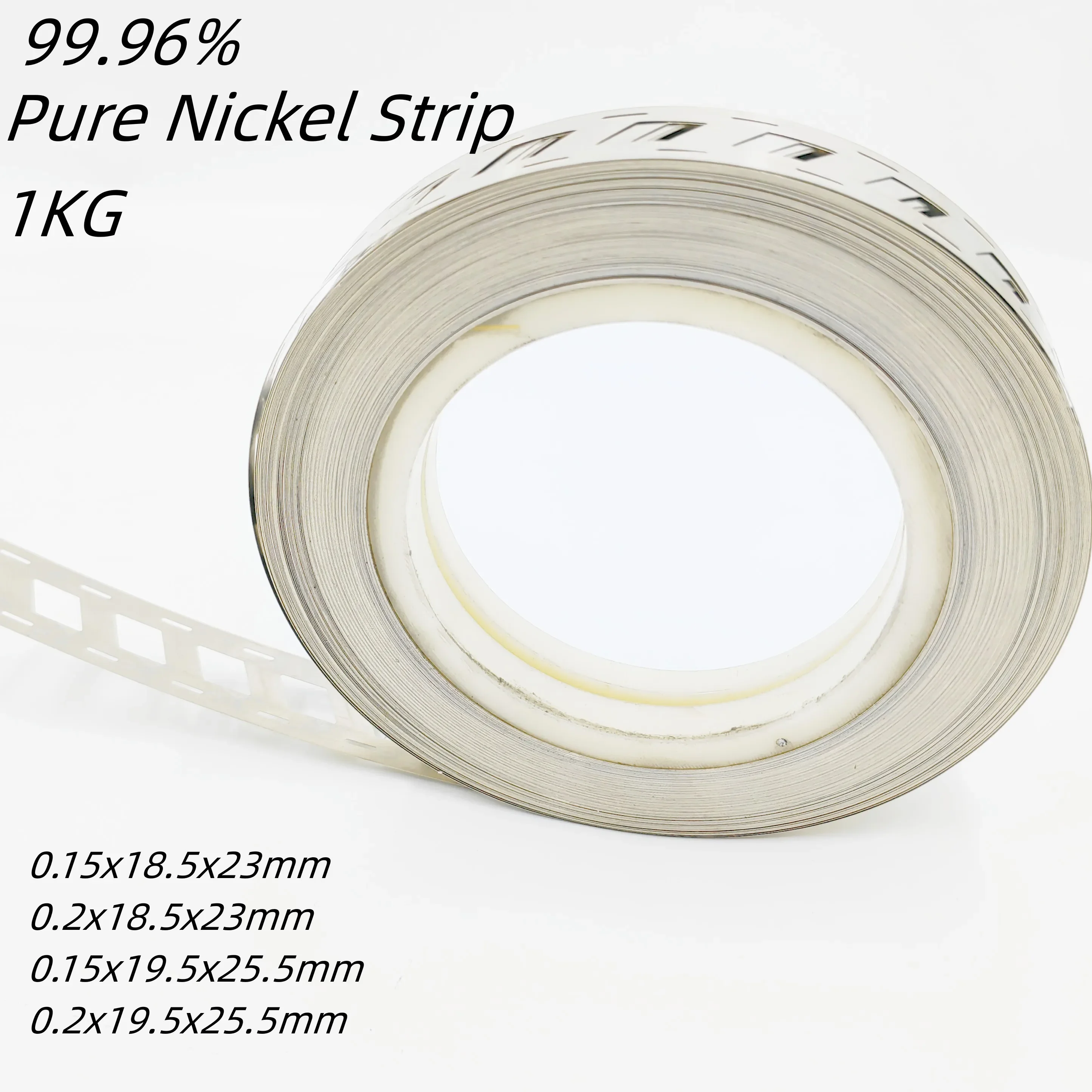 Pure Nickel Strip for Lithium Ion Battery Pack, 18650 Welding Tabs, 2P Li-ion Battery Pack, 1KG Nickel Strip Roll