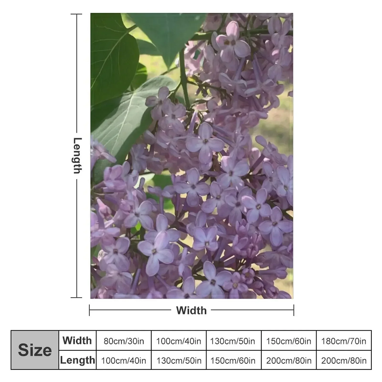 Lilacs Throw Blanket Thin Decorative Sofas Blankets Sofas Of Decoration Vintage Custom Sofa Blankets