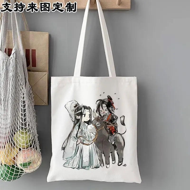 

Холщовая сумка 2D в стиле аниме «Magic Master» для студентов, высокий уровень внешнего вида, портативная сумка большой вместимости в стиле ins для выхода