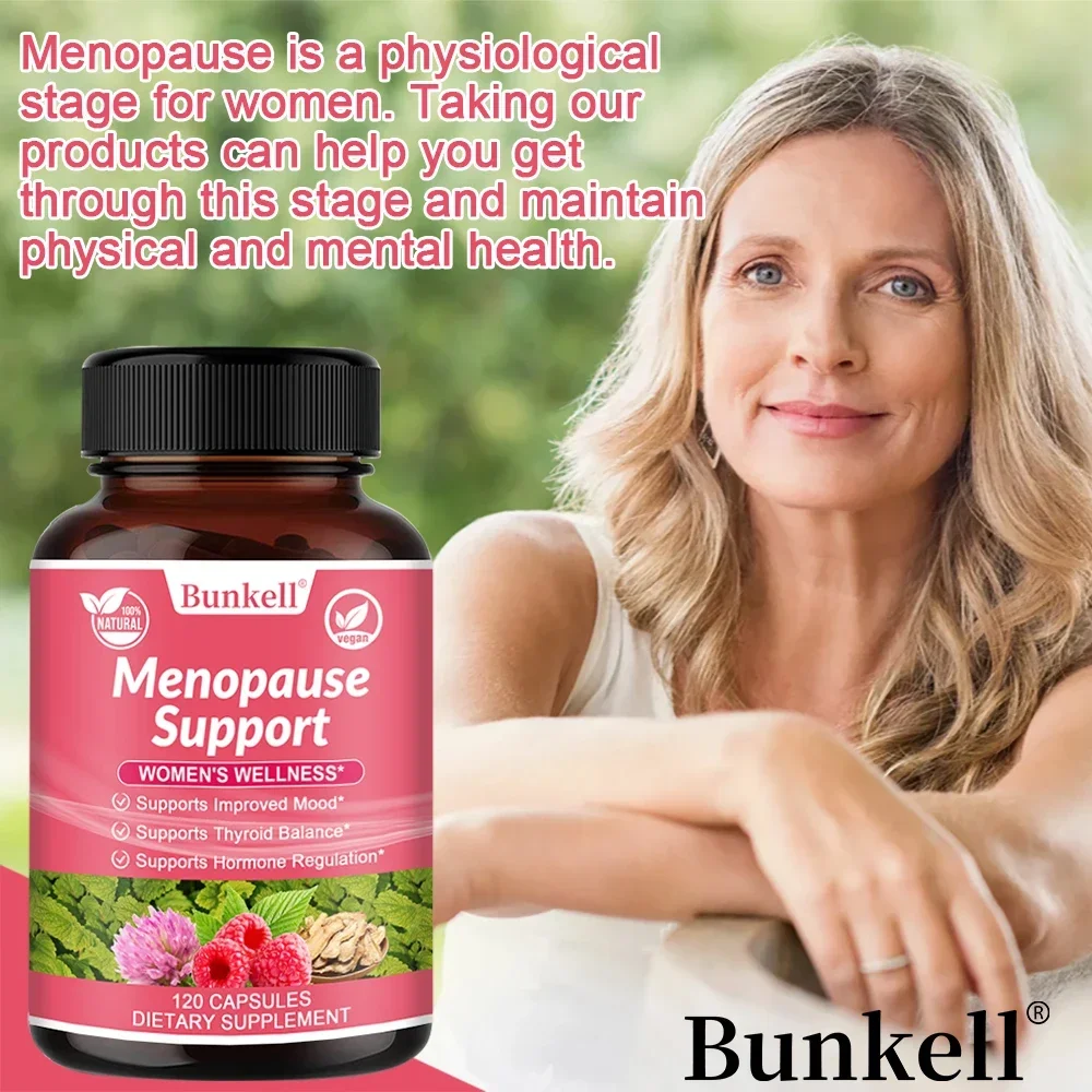 Menopause Supplements for Women - Night Sweats & Hot Flashes Relief - Black Cohosh, Chasteberry & Dong Quai for Menopause Relief