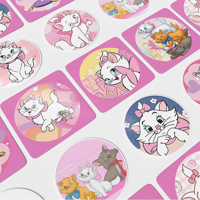 

Disney The Aristocats Marie Cat Kids Reward Waterproof Stickers Scrapbooking Gift Packaging Label Sticker Birthday Party Decor