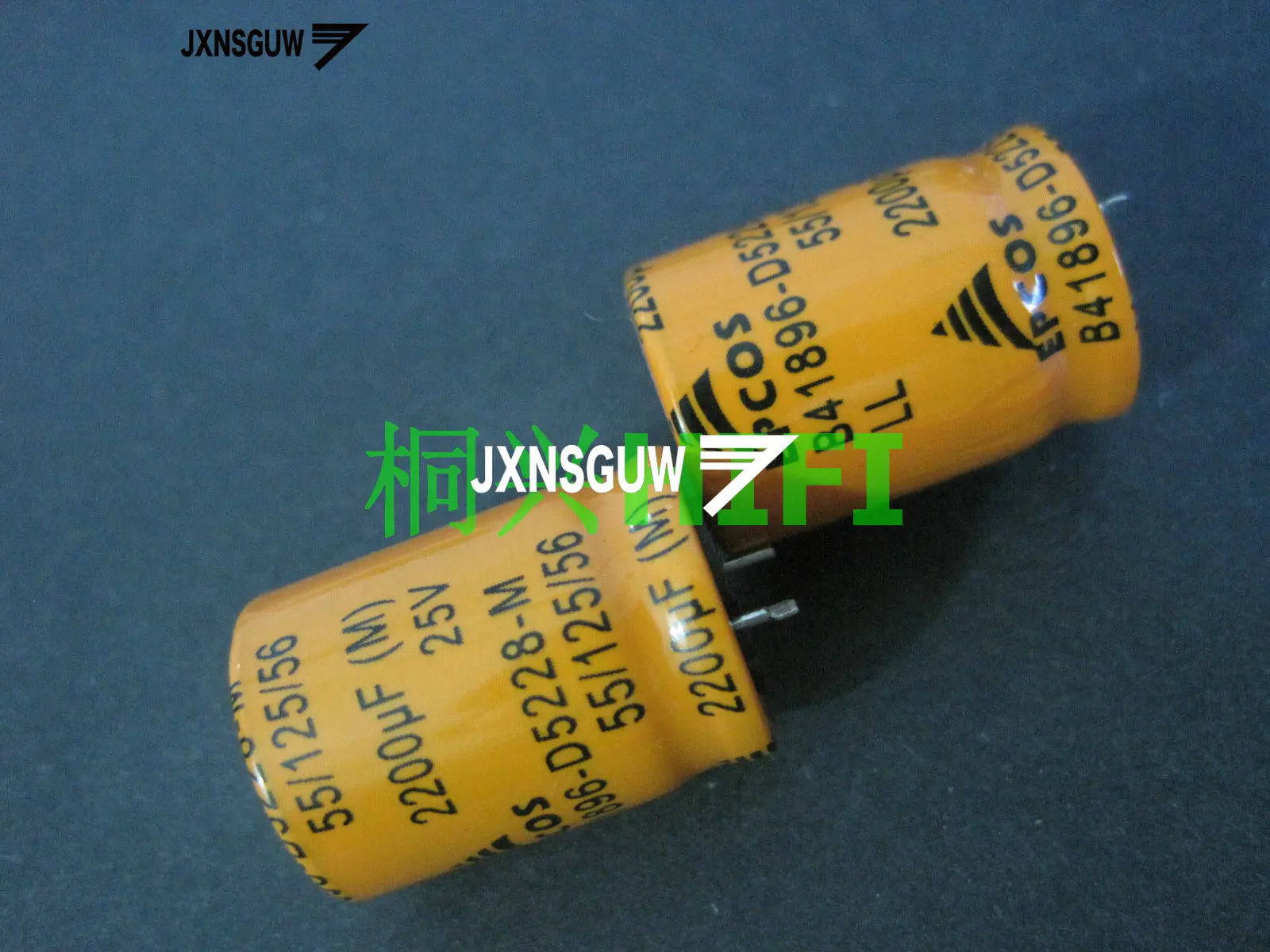 10PCS Original EPCOS B41896 25V2200UF 18X25MM Yellow electrolytic capacitors 2200uF/25v 125 degrees 2200UF 25V B41896D5228M