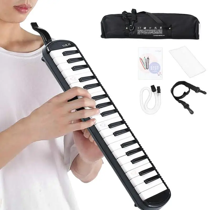 Melodica 32 Keys Wind Instrument Air Keyboard Piano 32 Key Keyboard Harmonium Instrument With Carrying Bag For Beginners &