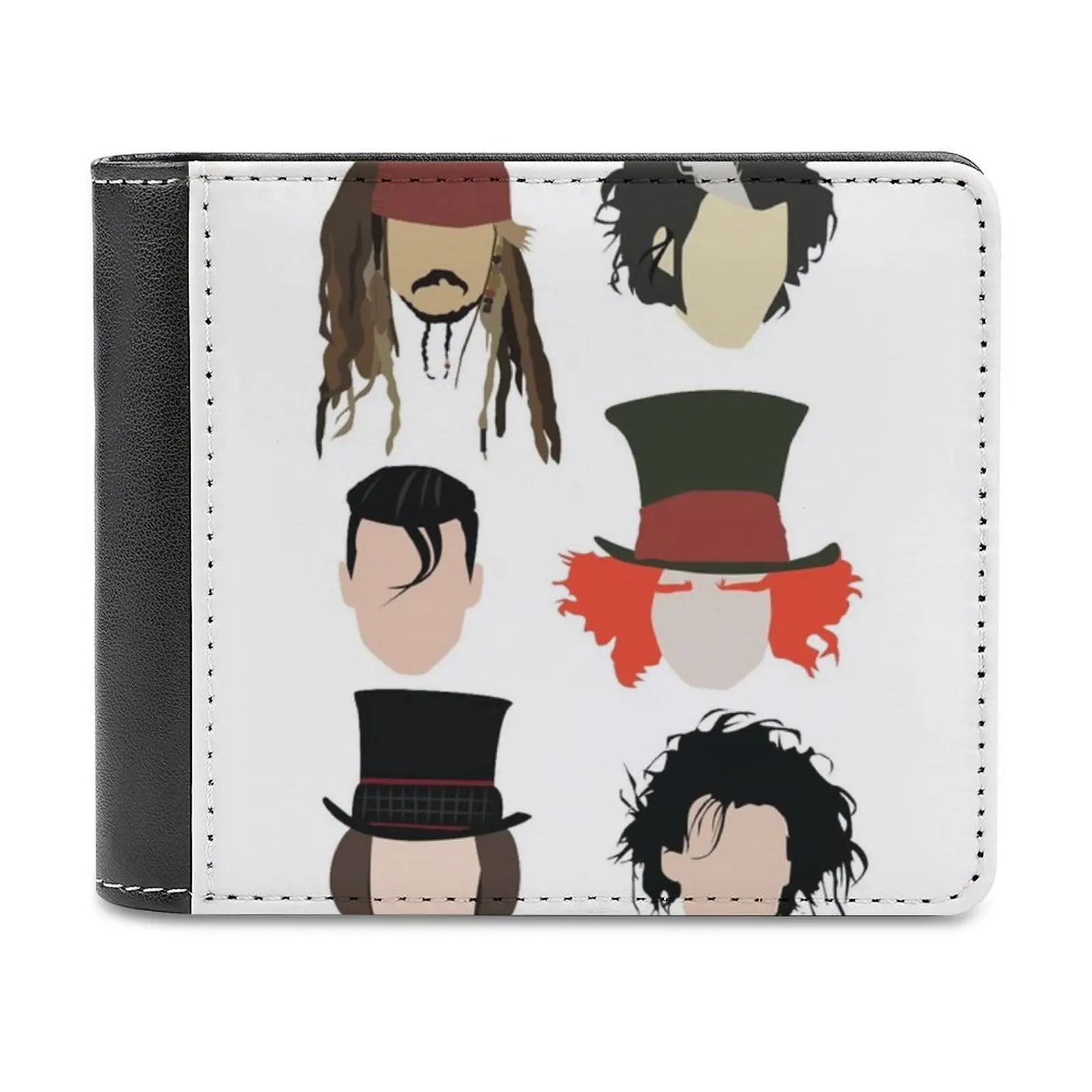 Johnny Depp-Famous Characters Leather Wallet Credit Card Holder Luxury Wallet Edward Scissorhands Scissorhands Johny Depp Depp