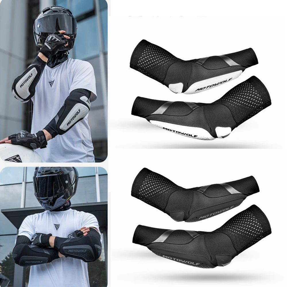Motorcycle Elbow Pads MTB Elbow Guards Breathable Arm Sleeves CE Certified Motorbike Dirt Bike Mountain Bike Cycling Elbow Pad