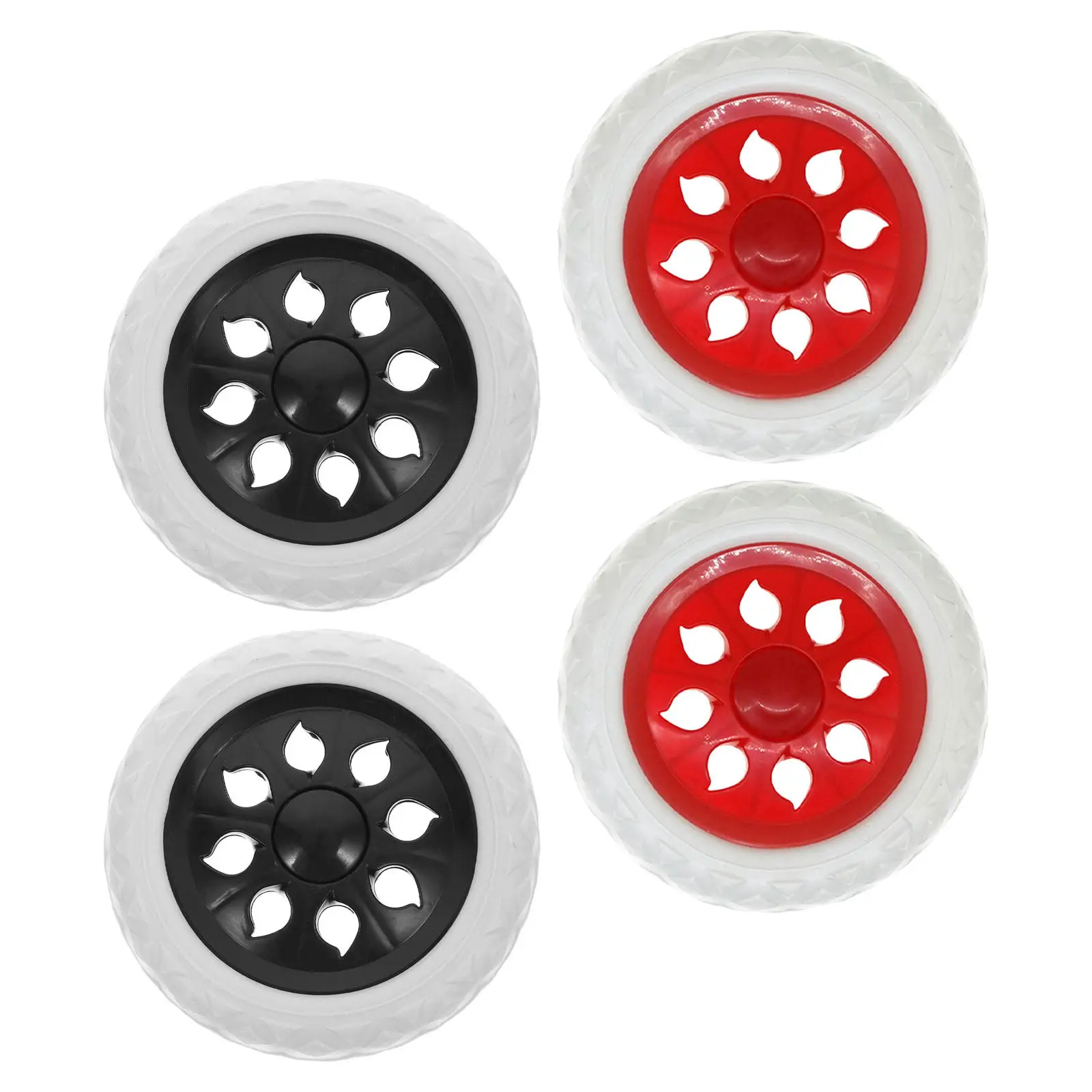 Wheels Heavy Duty Replacement Cart Caster Smooth Halloween Christmas Folding Shopping Cart Wheels 4PCS