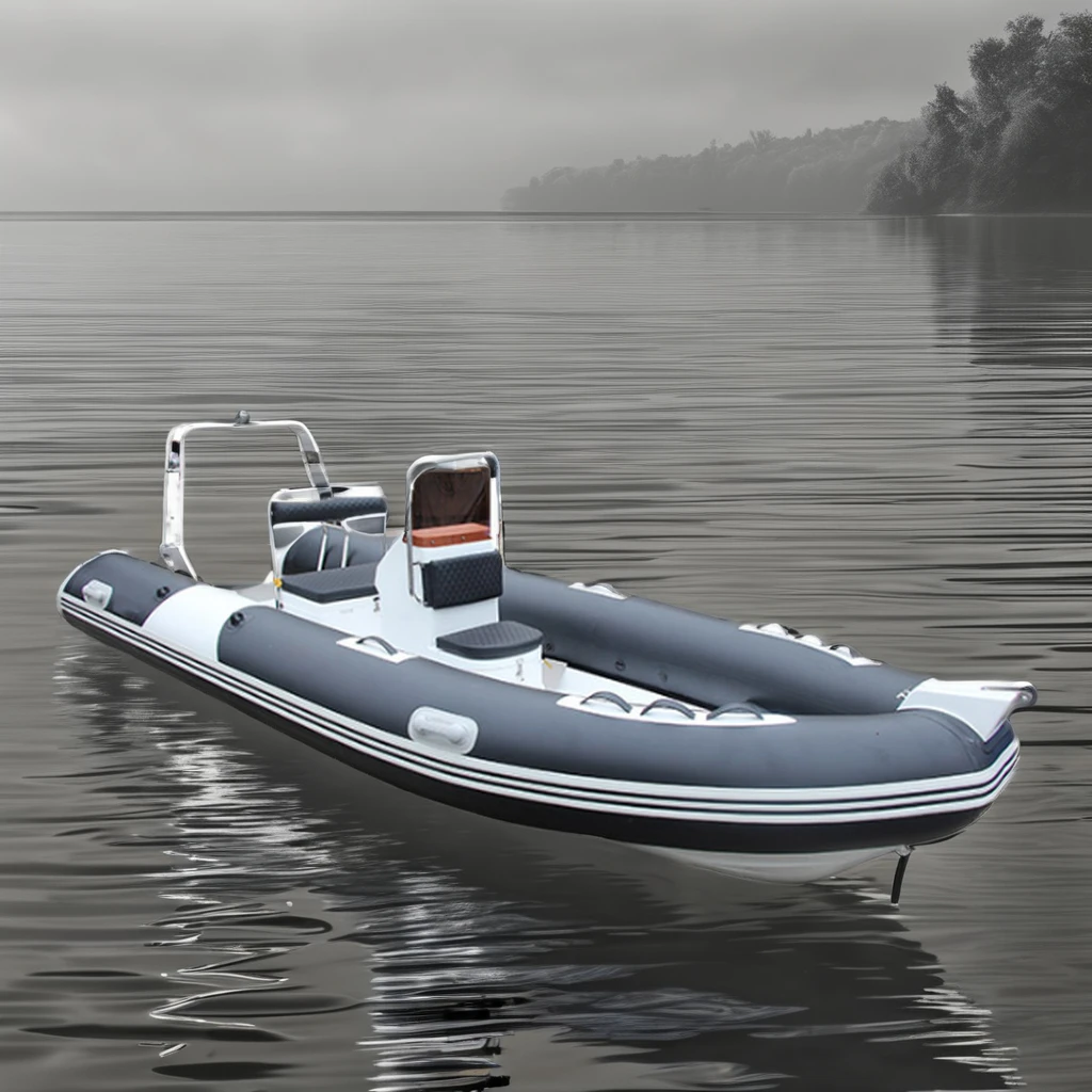 16ft 480 الألياف الزجاجية الضلع كاياك شعبية PVC قارب الضلع القابل للنفخ لصيد الأسماك أعلى بيع