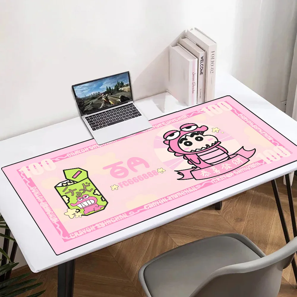 Cartoon Mousepad Mouse Mat Desk Mat with Pad Gaming Accessories Prime Gaming XXL Keyboard Pad Padding Mat B-Crayon Shin Chan