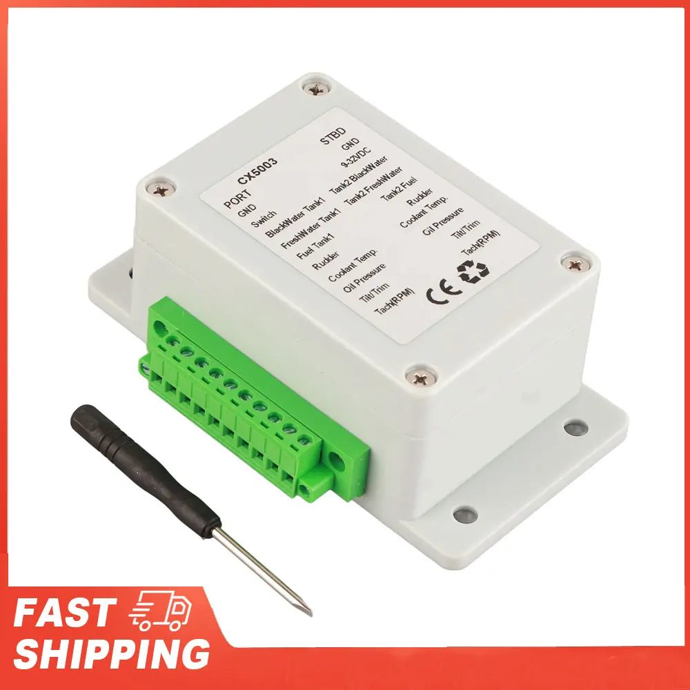 

Convert Sensor Singal to NMEA2000 IP67 Waterproof 9‑32V Converter Box for Boat Yacht Boat NMEA2000 Converter Boat Accessory