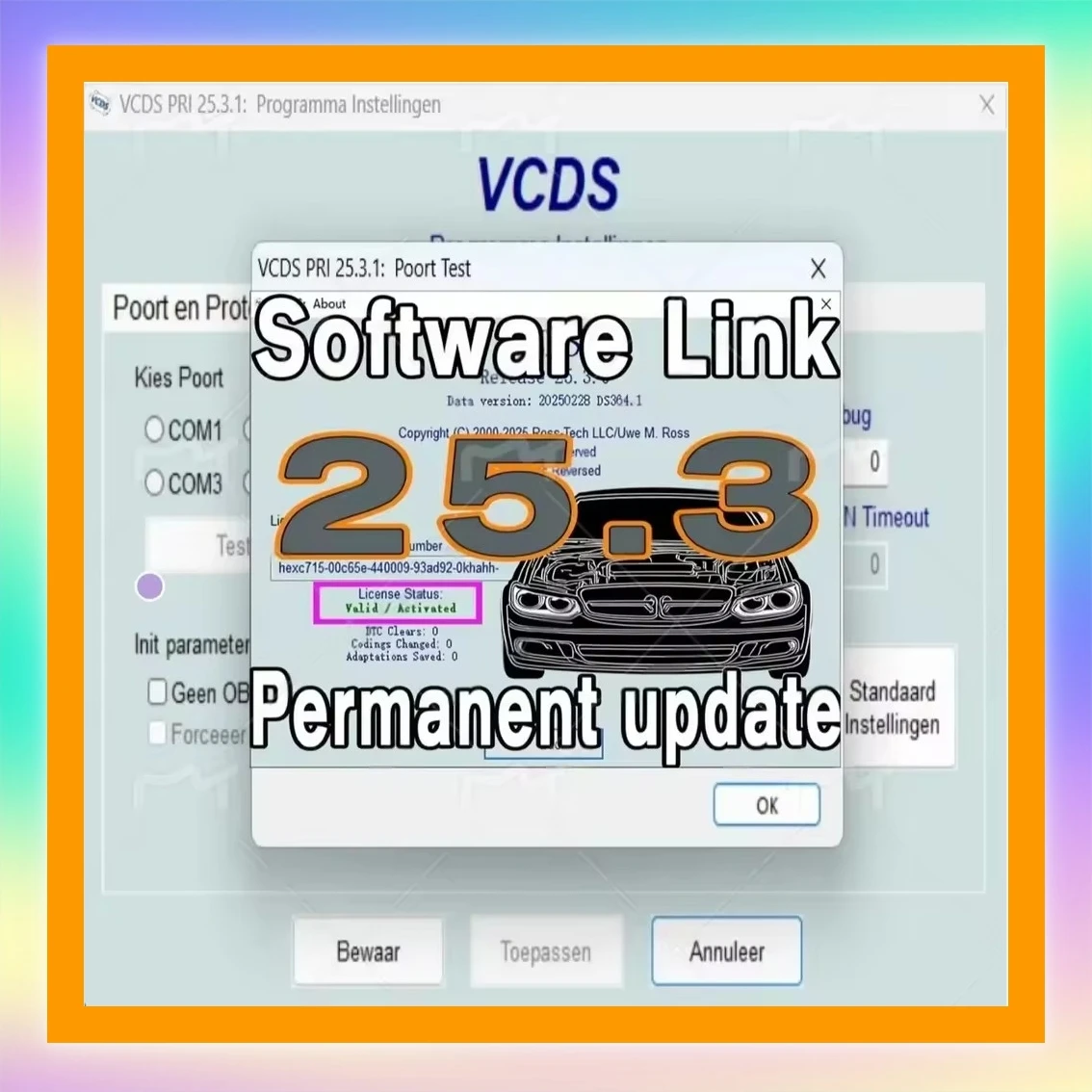 VCDS VAG COM V25.3 Obd2 الماسح الضوئي VAG HEX V2 واجهة USB لمقعد VW Skoda أداة متعددة اللغات مع تحديث برنامج VINs غير محدود