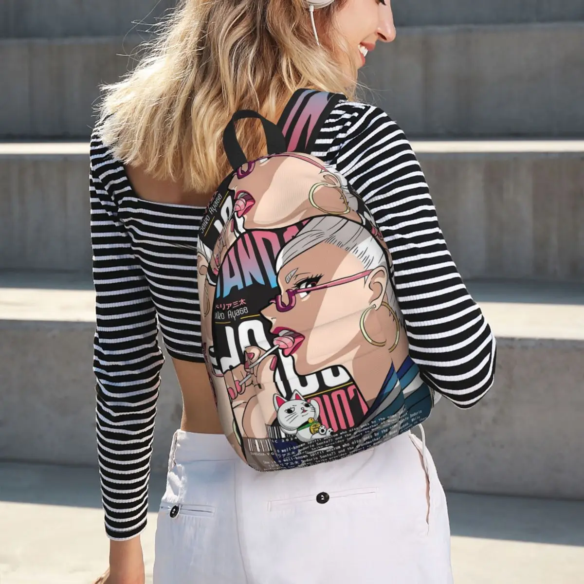

Seiko Ayase Dandadan Anime Student Backpack School Bag Hiking Travel Daypack for Boys Girls Bookbag Shoulder Bags