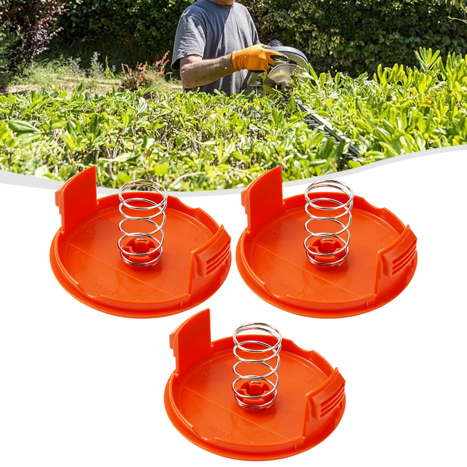 

Сменный комплект для триммеров Black & Decker Line, крышка катушки и пружина в комплекте, совместимая с GH610 LST420 NST1118 и многого другого