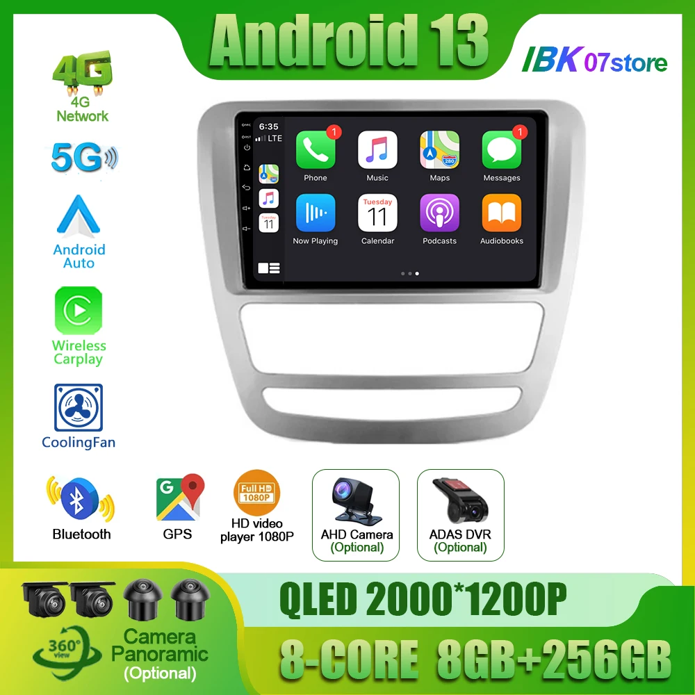 

For JAC T6 1 2015 - 2021 Android 13 Car Stereo Unit Multimedia Radio Video Player GPS Wireless Carplay Android all in one 4G