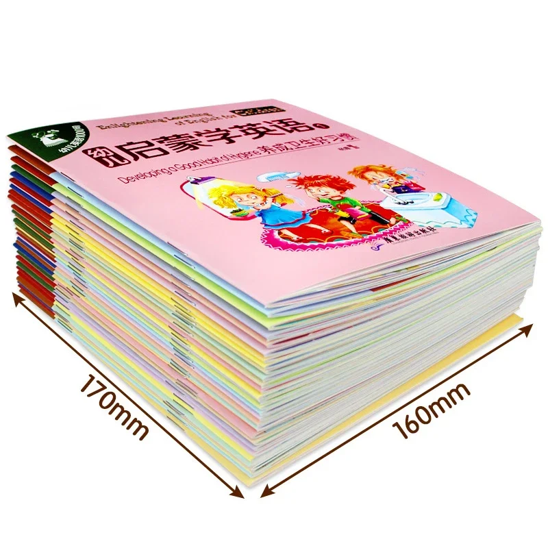 10 Buku/Set Buku Gambar Bahasa Inggris Anak-anak Buku Cerita Pencerahan Kognitif Pembelajaran Dini Gambar Kisah Buku Cerita Pengantar Tidur