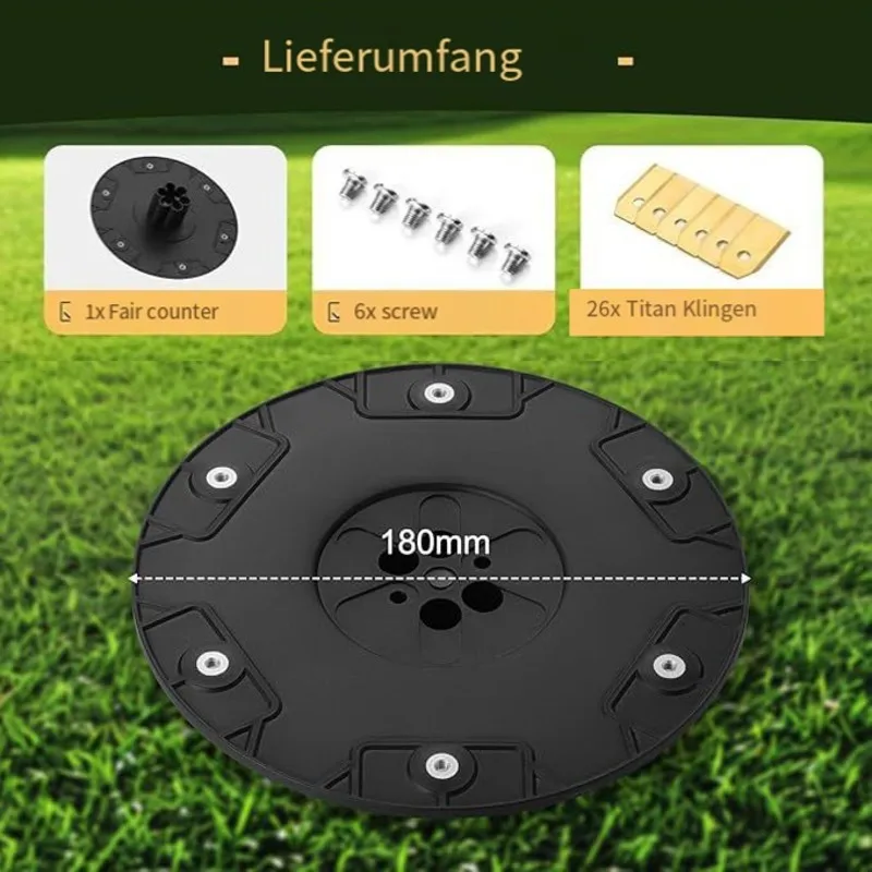 

[NEW!A93G】 For Gardena Sileno Minimo 250, 350 500 Compatible Disc Replacement- 2 Set Of 6 Blades Plus 6Pcs Blades Included
