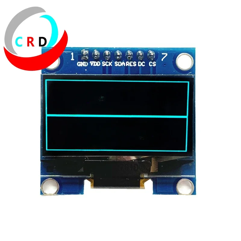 Changruida-Écran OLED LCD 1.3 pouces, petit module à broches, blanc, lumière bleue Raspberry pi