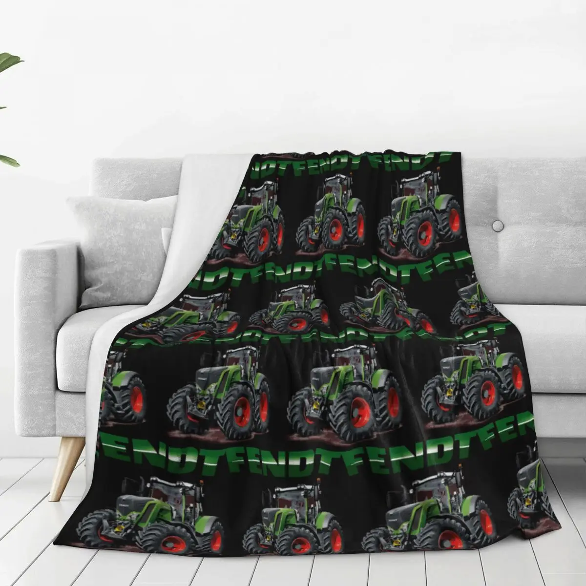 Fendt German Tractors Blankets Flannel Portable Sofa Throw Blankets For Couch Bedding Outdoor Throws Bedspread Quilt