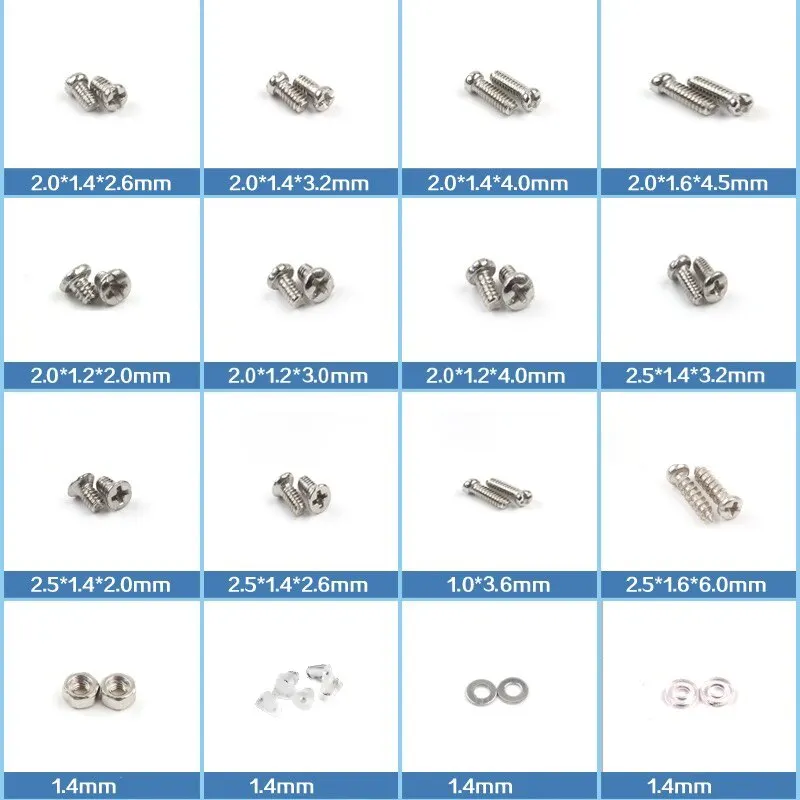 Eyeglasses Sunglasses Repair Kit Tool Glasses Screwdriver Screws Sets Nuts Nose Pad Optical Parts Assorted image 6