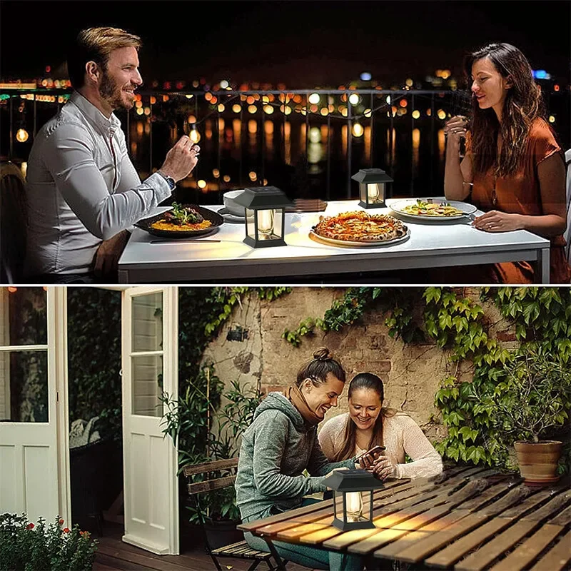 Lámpara Solar de jardín con enchufe de tierra para exteriores, lámpara Led de ambiente para Patio, Villa, lámpara de tungsteno, decoración de parque al aire libre, luces de paisaje, decoración de jardín
