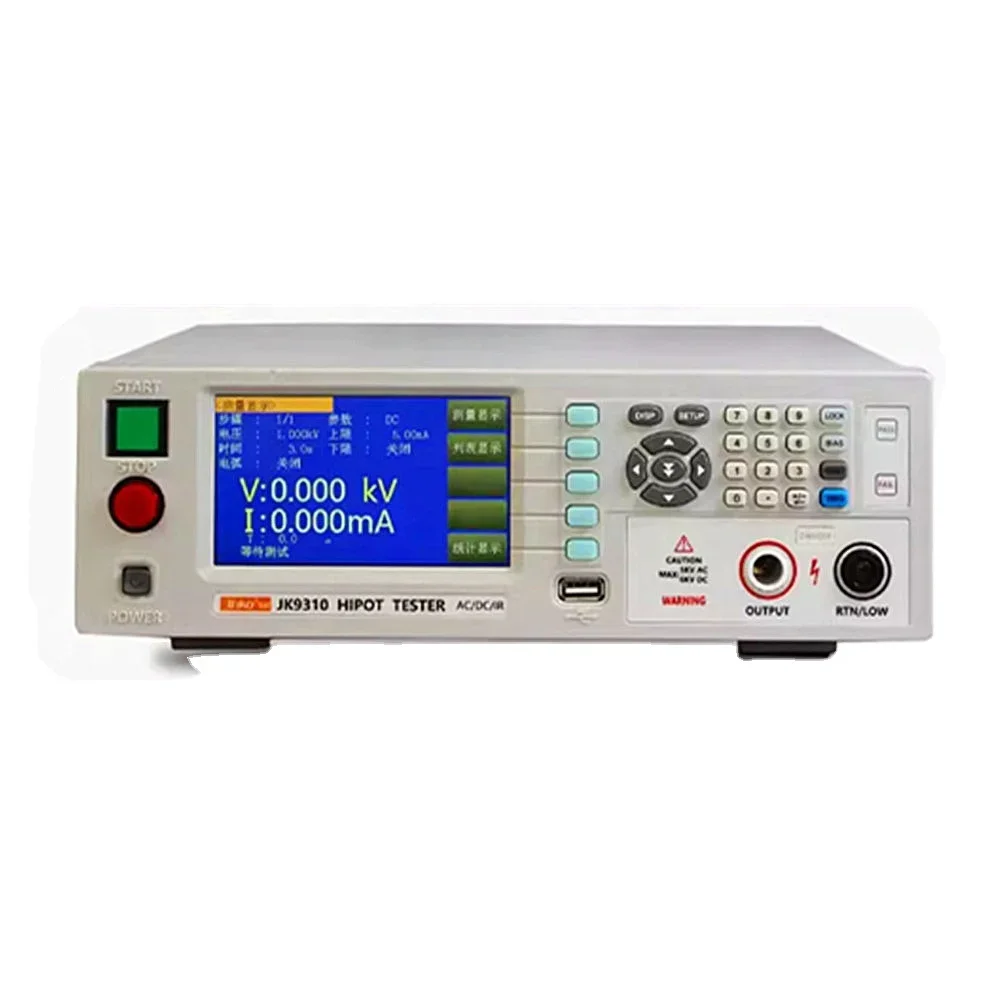 

2026 AC DC Electrical Digital Hipot Tester Programmable Insulation Withstand Voltage Tester AC 5KV/DC 6KV /0.2M Ohm to 50G Ohm