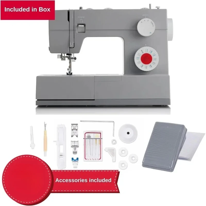 4423 Heavy Duty Sewing hine With Included Accessory Kit, 97 Stitch Applications, Simple