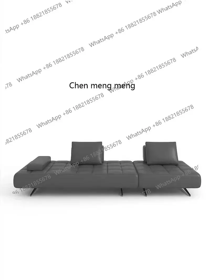 X الحد الأدنى من شقة صغيرة صف مستقيم أريكة جلدية مجموعة وحدة فيلا غرفة المعيشة، نموذج جديد