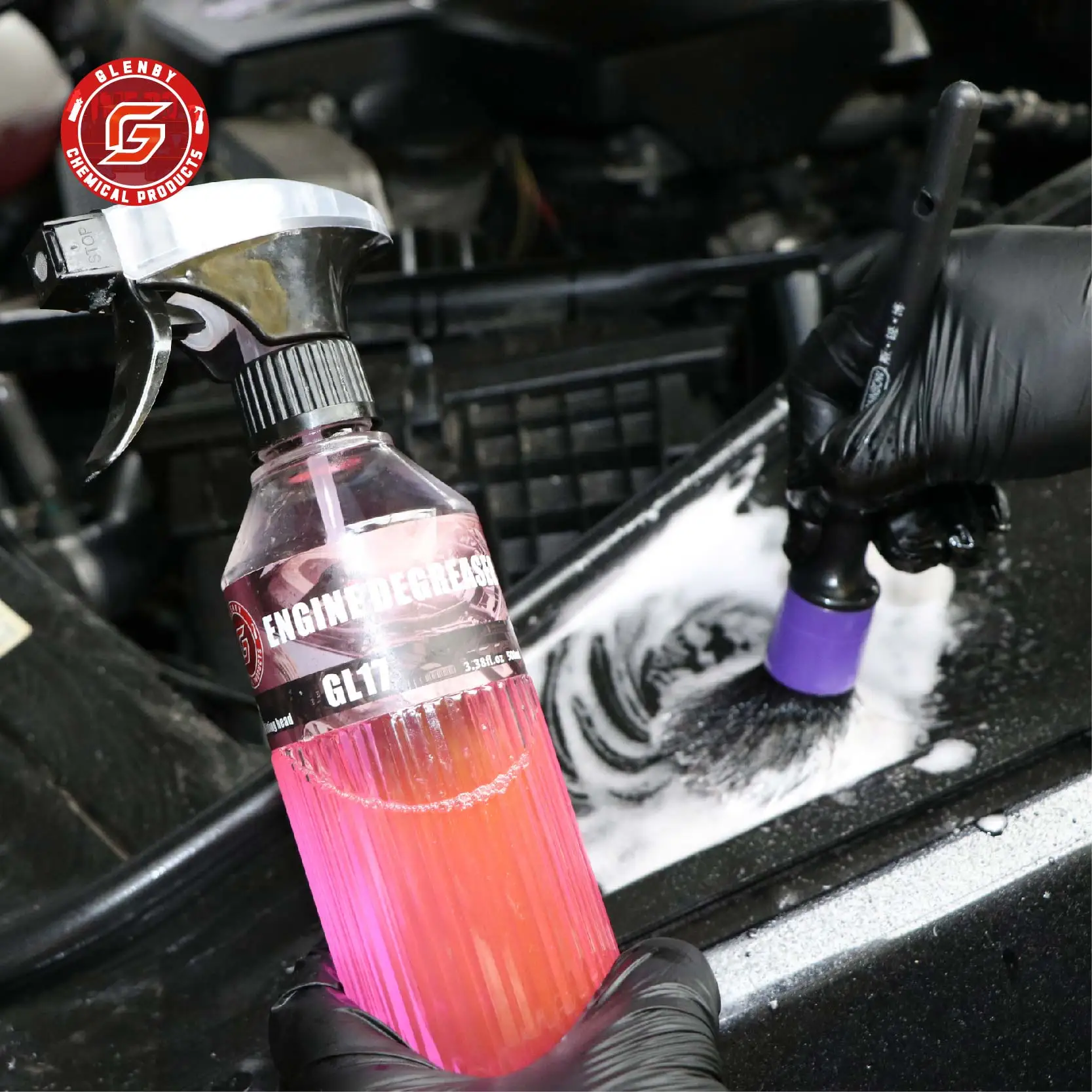 منظف مزيل شحوم المحرك - فعال للسيارات والمحركات والأرضيات والاستخدام المنزلي - ينظف الشحوم والجراميق بسرعة #3