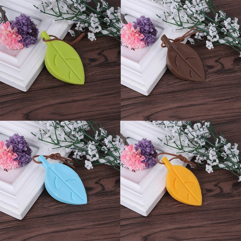 Y1UB Candy Color Door Stop Silicone Leaves for Protection Baby Safety