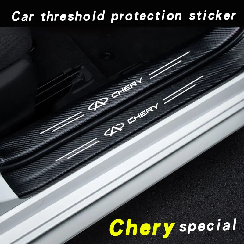 Car Trunk Bumper Guard Decals For Chery TIGGO 3 4 5 7 Pro 8Pro Max MVM X22 DR3 Amulet Fora Fulwin T11 A1 A3 A5 car Accessories view 4